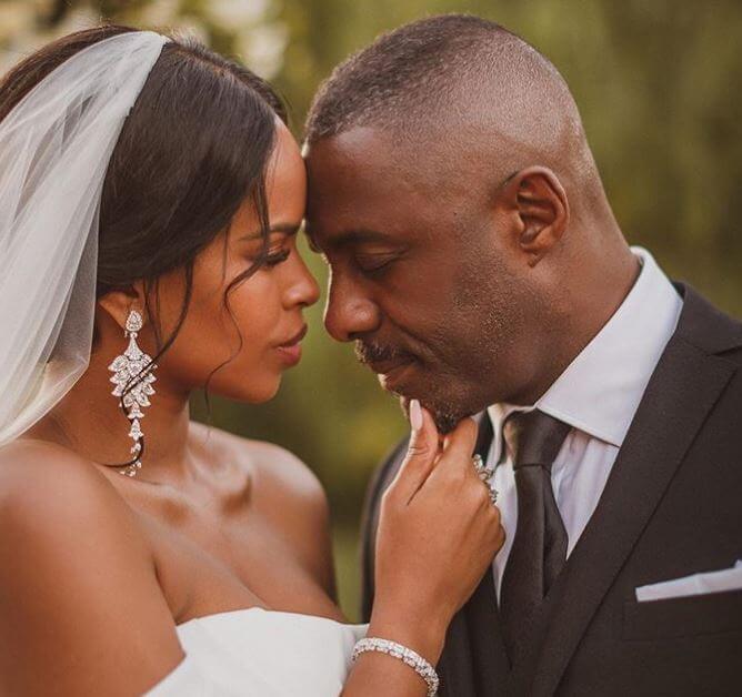 Sabrina Dhowre Elba on her wedding day